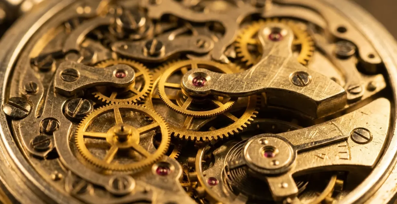 Vue macro détaillée d'un chronomètre vintage avec reflets métalliques, symbolisant la précision et la mesure du temps dans les processus agiles