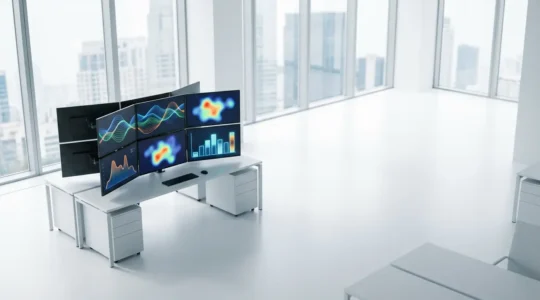 Vue d'ensemble d'un système d'enchères publicitaires en temps réel avec indicateurs et analyses de performance