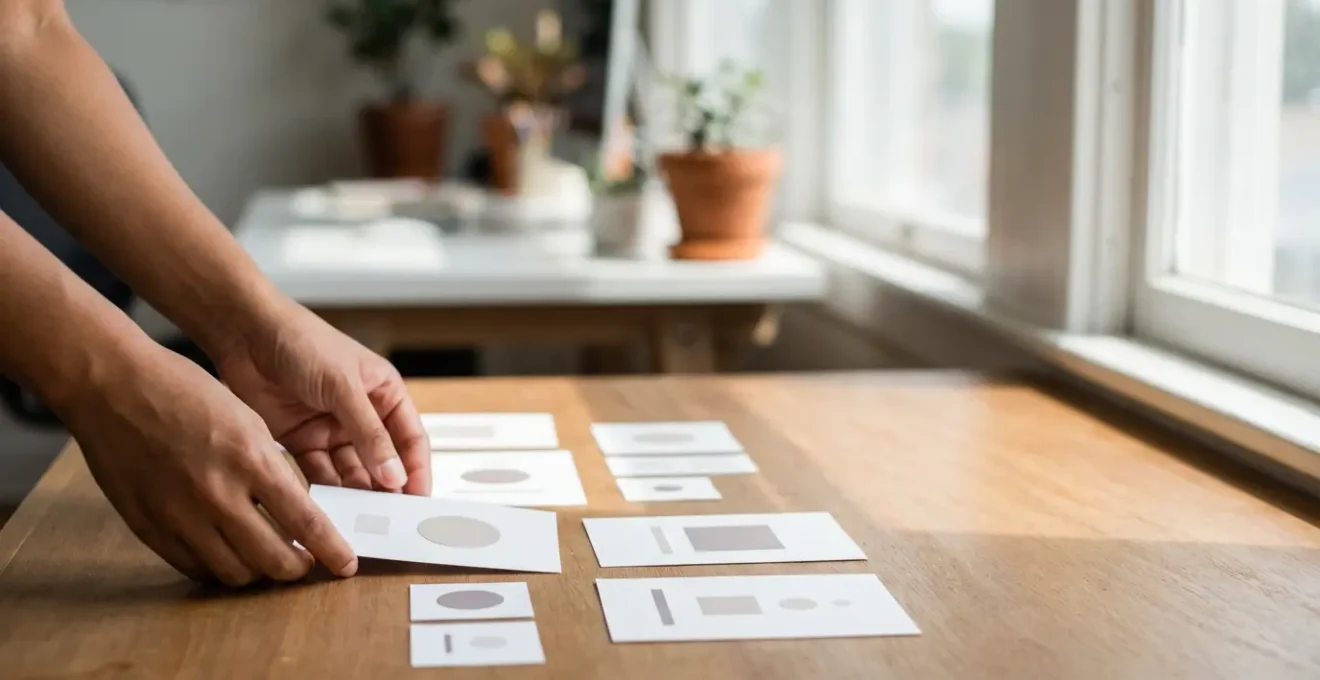 Design épuré montrant différentes déclinaisons adaptatives d'une interface