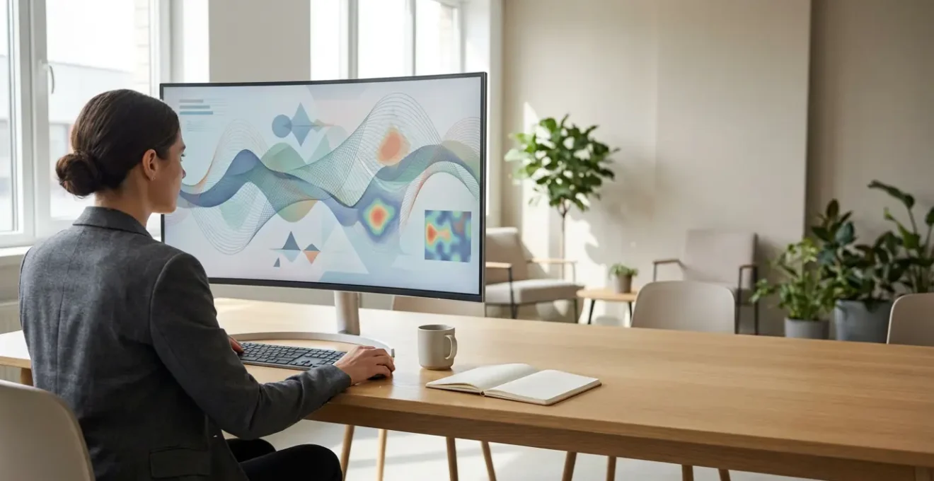 Stratège analysant un tableau de bord de performance marketing avec des indicateurs de coût d'acquisition client